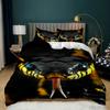 Snake Duvet Cover 3D Reptile Print Bedding Set Queen Size For Kids Adults Living Room Decor Green Snake Cobra Comforter Cover