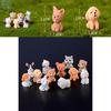 Entzückende Mini-Resin-Hundepuppen 12 Stil Ornamente Perfekt für bezaubernde Gartendekoration