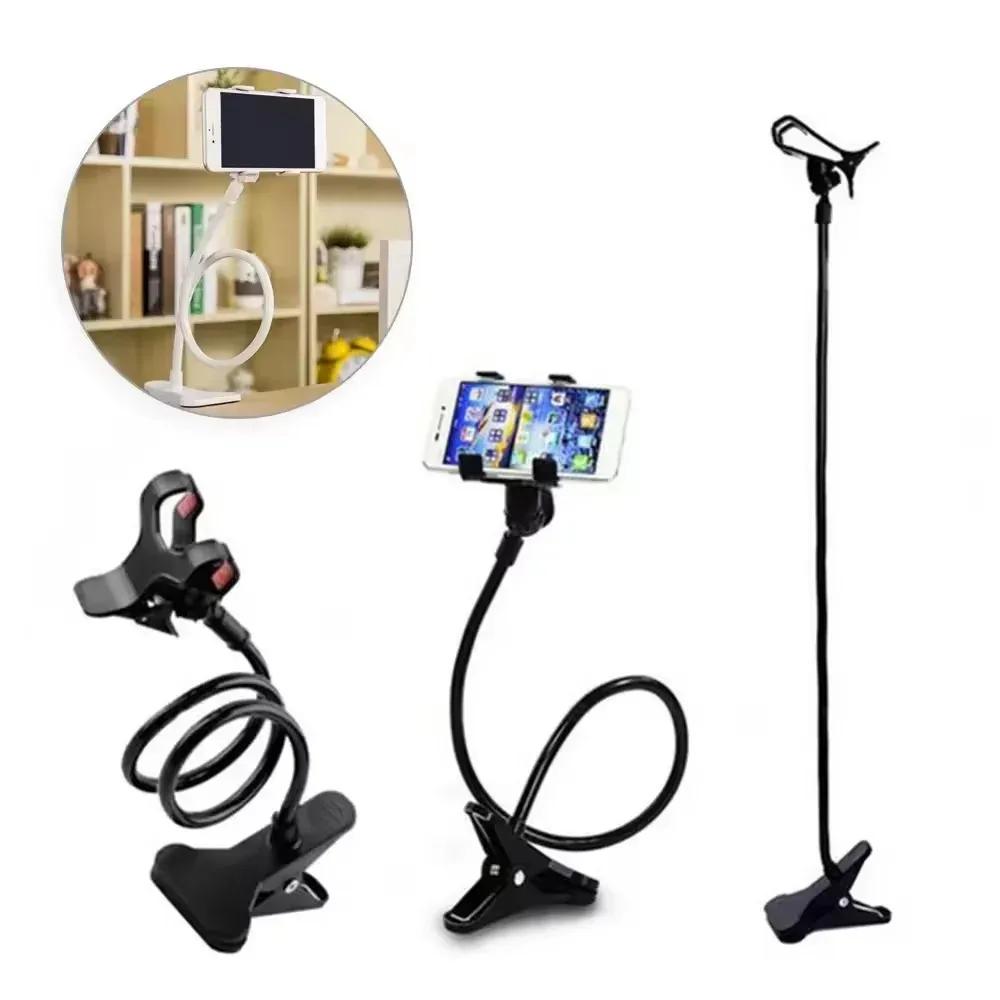 360 Clip Mobile Phone Holder Stand Portable Flexible Lazy Bed Desktop Bracket Smartphones Desk Bed Mount Stand Base Support 70cm
