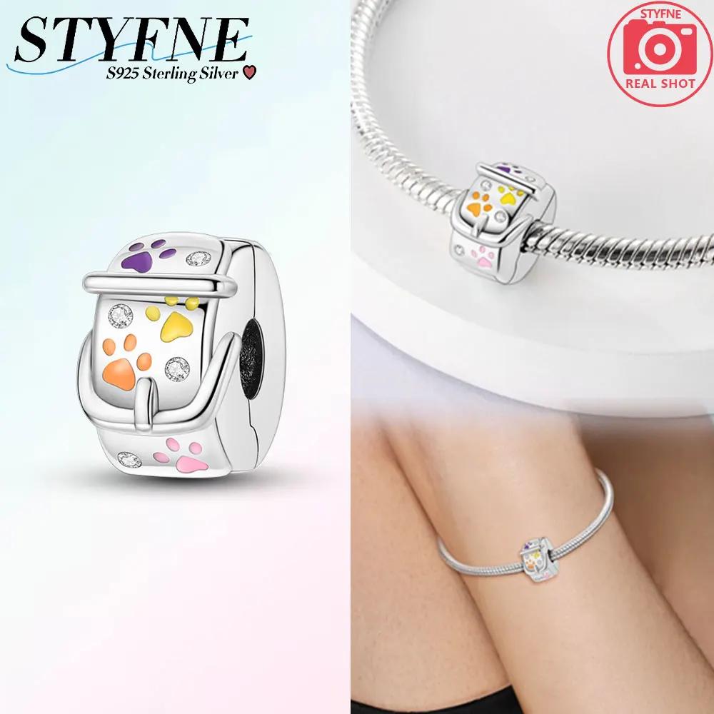 Exquisite Color Dragonfly Paw Print Dragon Scale Clip Charm Spacer Copper Bead Fit Original Necklace Bracelet Diy Gift Women