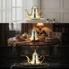 Gold and Silver Dallah Coffee Pot Sturdy Arabic Portable Easy