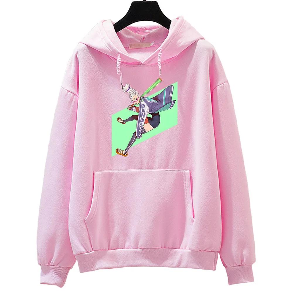 Dandadan Ayase Seiko Aesthetic Hoodie Prevalent Harajuku Sweatwear Couple Sweatshirt Cartoon Kawaii/Cute Print High Street