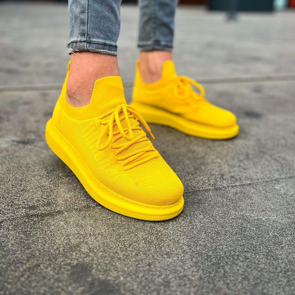 Spannende Gelbe Schuhe Herren Bild