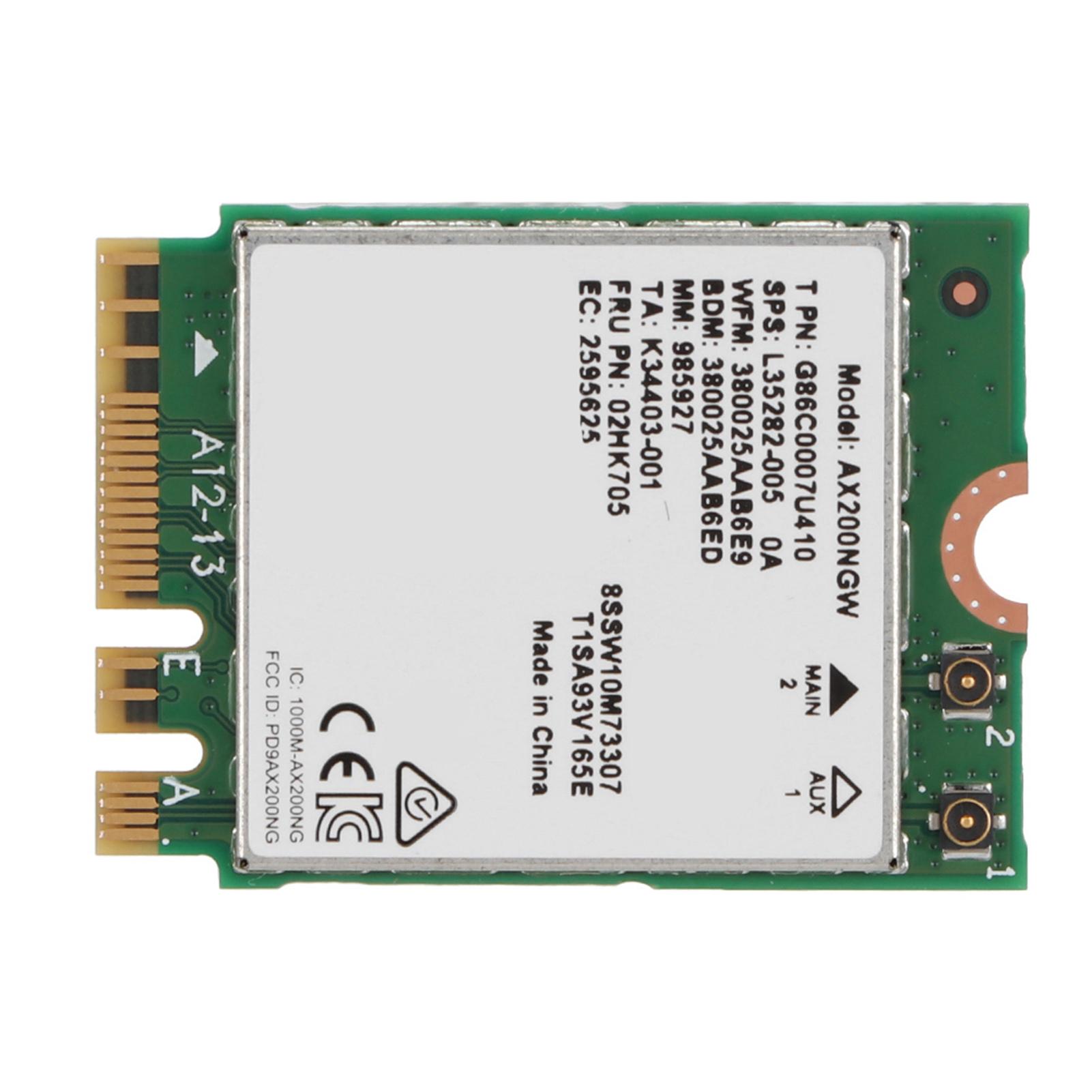 

Internet Wi fi 6 AX200 NGFF M.2 Network Server Adapter Card with Bluetooth 5.0