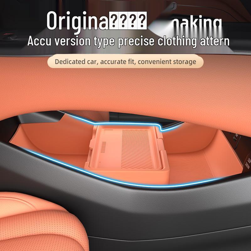 Hiace 07EV Dustproof Silicone Storage Box: Fits 25 Models, Perfect for Center Console Organization.