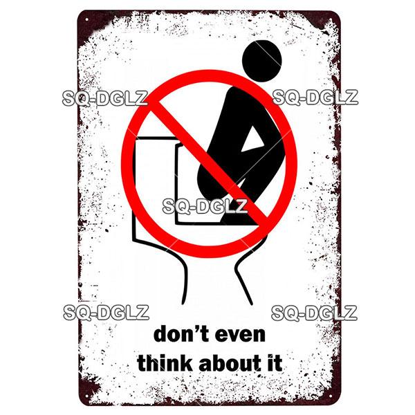 [SQ-DGLZ] Badezimmer-Metallschild, Vintage-Metallplakette, Anzeigetafeln, Dekor für Pub, Bar, Zuhause, Wanddekoration, Blechschilder, Warnposter