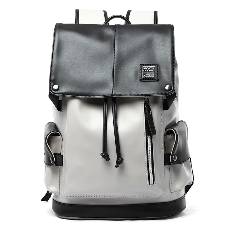 

[MATE ELAN] large capacity PU leather backpack backpack pc backpack men s PU leather water repellent multifunctional Can store 15.6 inch PC commute