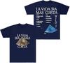 2026 Milo J La Vida Era Mas Corta T-Shirts Streetwear Tee Damen Unisex HipHop Rundhals Kurzarm