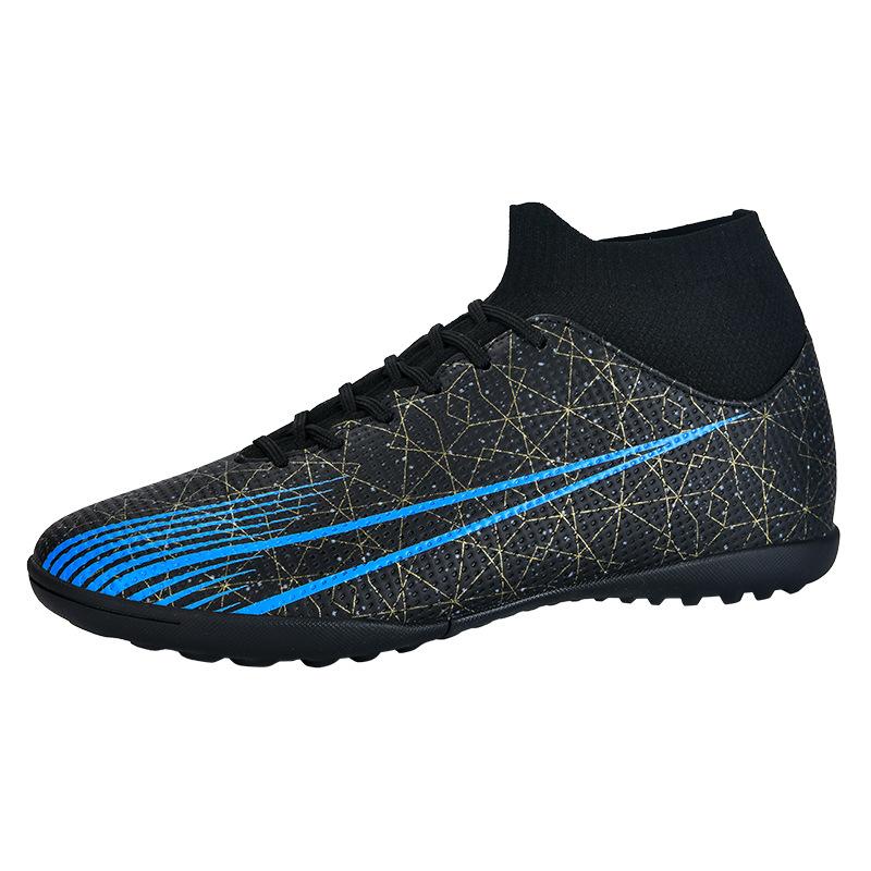 Large size football shoes high top youth primary and secondary school students football training shoes AG long nails TF broken nails non-slip sports s