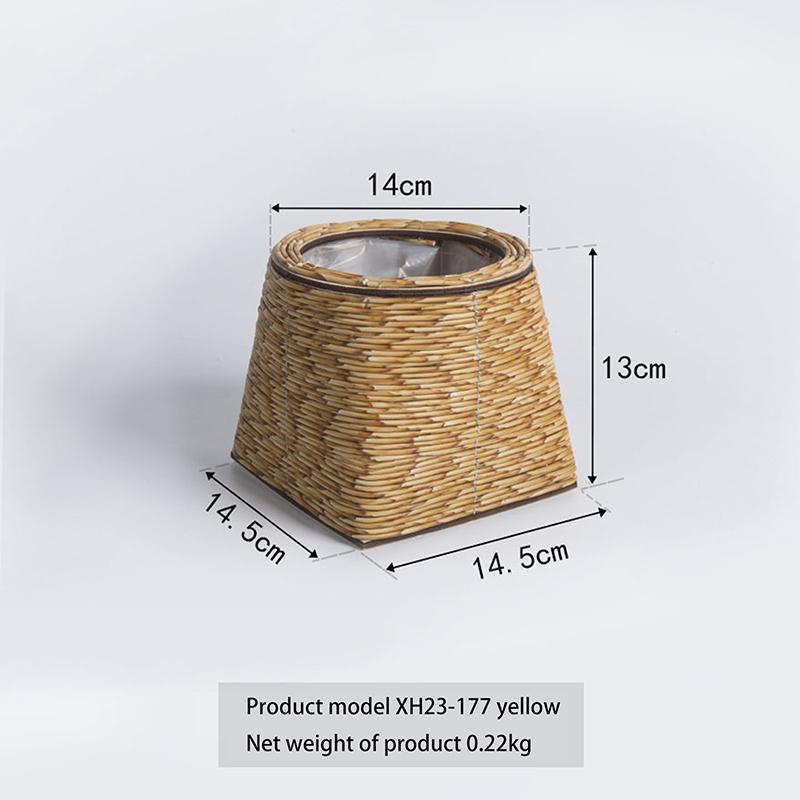 Hand Decorated Flower Pots, Indoor Rattan Plant Flower Pots, Desktop Decorations, Garden Flower Pots, And Flower Pots