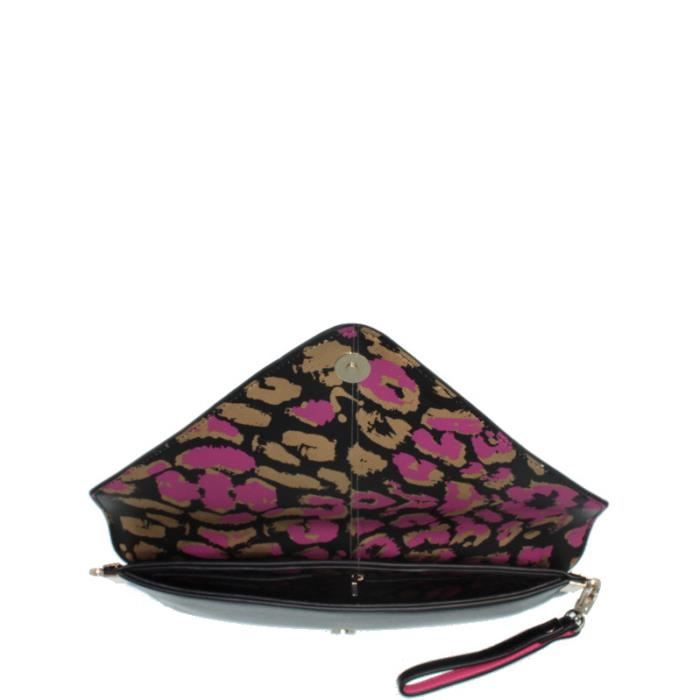 Pochette - Christian Lacroix - TWC38049-0108 - Cuir Saffiano - Noir - Bandoulière