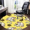 1PC Puppy Bone Office Round Area Rug, Mat Suitable For Office, Under Office Chairs Bedroom Living Room Home Decor, Room Deco