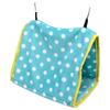 Bird Bed Foldable Portable Comfortable Flannel Triangular  ing Bird Hammock with Hooks for Parrots Hamsters