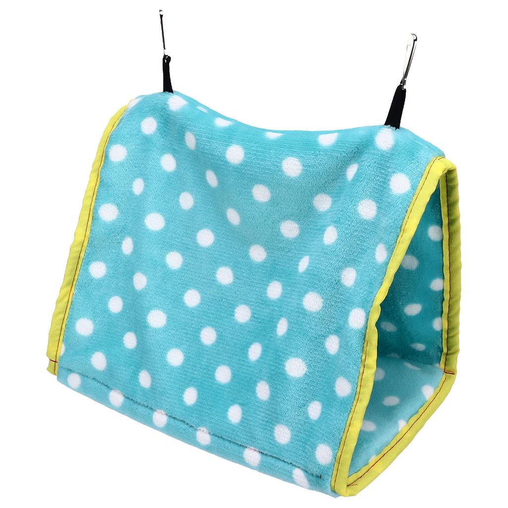 Bird Bed Foldable Portable Comfortable Flannel Triangular  ing Bird Hammock with Hooks for Parrots Hamsters