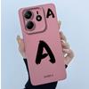 For Xiaomi Redmi Note 14 5G Cover Case Lucky Initial Letter Couple Silicone Soft Matte Phone Bumper for Redmi Note14 5G Casing