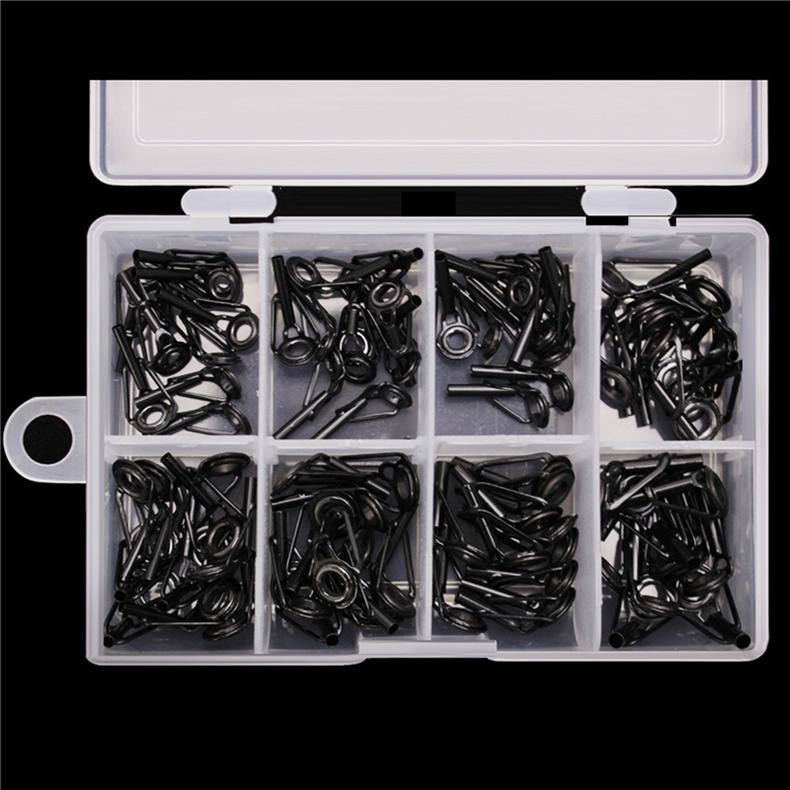 Creative Top Ring Ceramic Fishing Leading Eye Swivel Snap Fishing Accessory Set