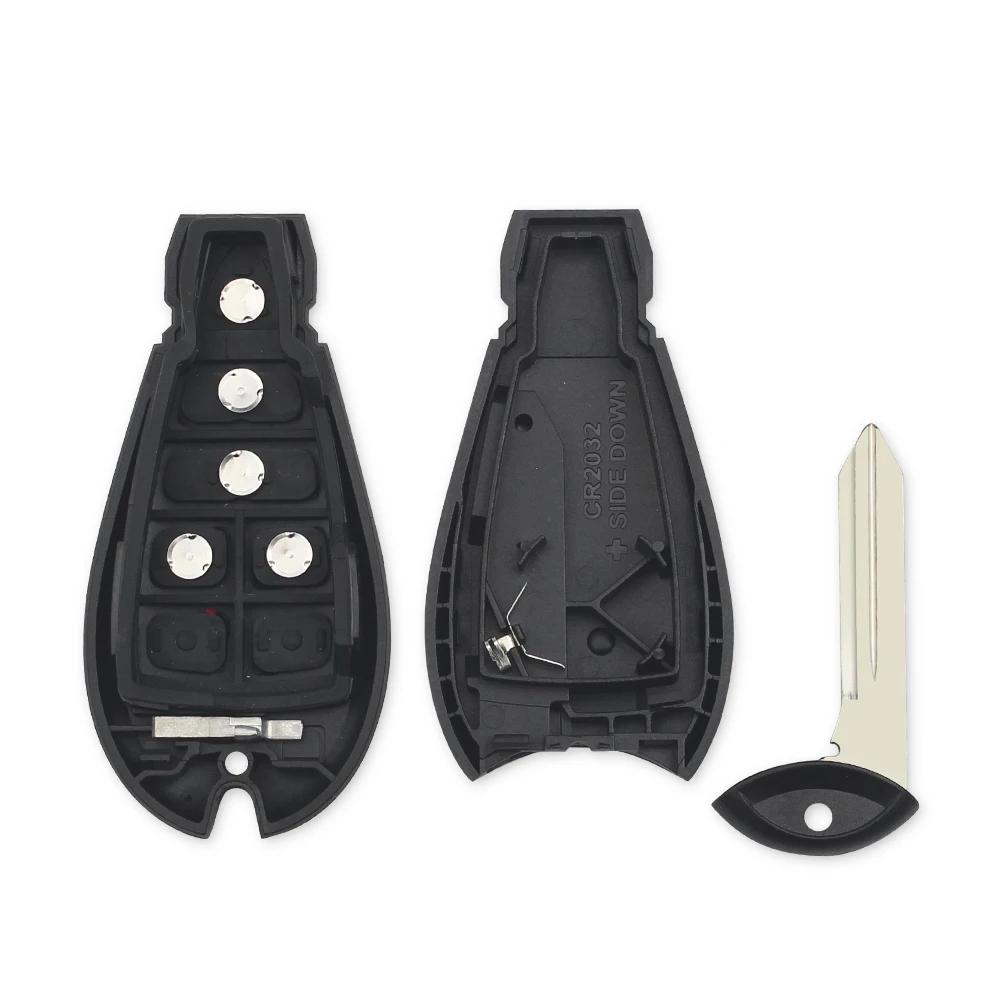 For Chrysler Town & Country Jeep Grand Cherokee Dodge Magnum Durango Car Remote Key Shell 2/3/4/5/6/7 Buttons Fob Case
