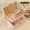 Luxury Anti-Oxidation Jewelry Storage Box: Large Capacity for Rings, Earrings, Necklaces, and Bracelets