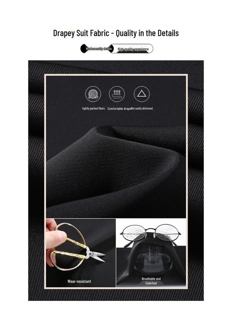 High-Waist Women's Wide-Leg Straight Pants - Spring/Autumn, Slimming, Extra Long Drape