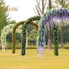 Artificial Wisteria Flowers Vine Silk Flower Wedding Garden Party Hanging Decor Live City Fashion Home Decor