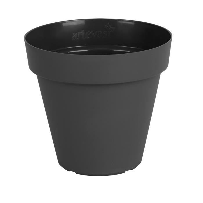 ARTEVASI Pot De Fleurs Capri - 50 Cm - Gris Anthracite