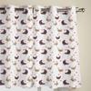 Bauernhof Huhn Tiere Blumen Fenstervorhänge für Wohnzimmer Luxus Schlafzimmer Vorhang Küche Jalousien Drapierungen Vorhänge