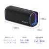 Sony ULT FIELD 5 Bluetooth Speaker with Powerful Clear Battery Shoulder Waterproof and Black Bass, Sound, 25-Hour Life, Strap, Built-in Lighting,