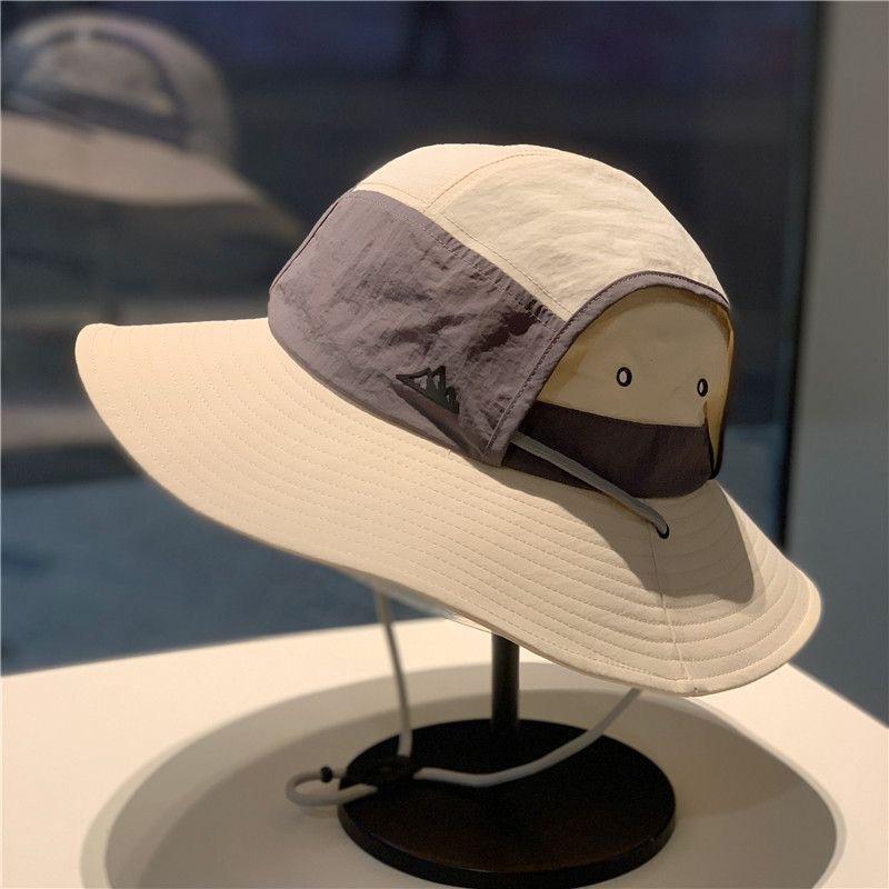 New Hat Women's Quick Drying Summer Visor Outdoor Hat Men's Bucket Hat Travel Face Camping Sun Protection Versatile