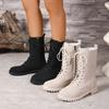 Women's Ankle Boots 2026 Autumn New Side Zipper Designer Women's Boots Home Office Wear-resistant Fashion Boots 36-43 Size