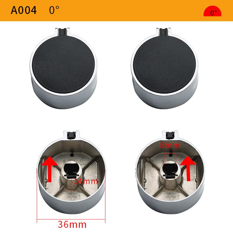 2 pezzi 8mm Lega di alta qualità Materiale Interruttori Rotativi Manopola Rotonda Fornello a Gas Bruciatore Forno Parti per Cucina Maniglie Per Fornello a Gas