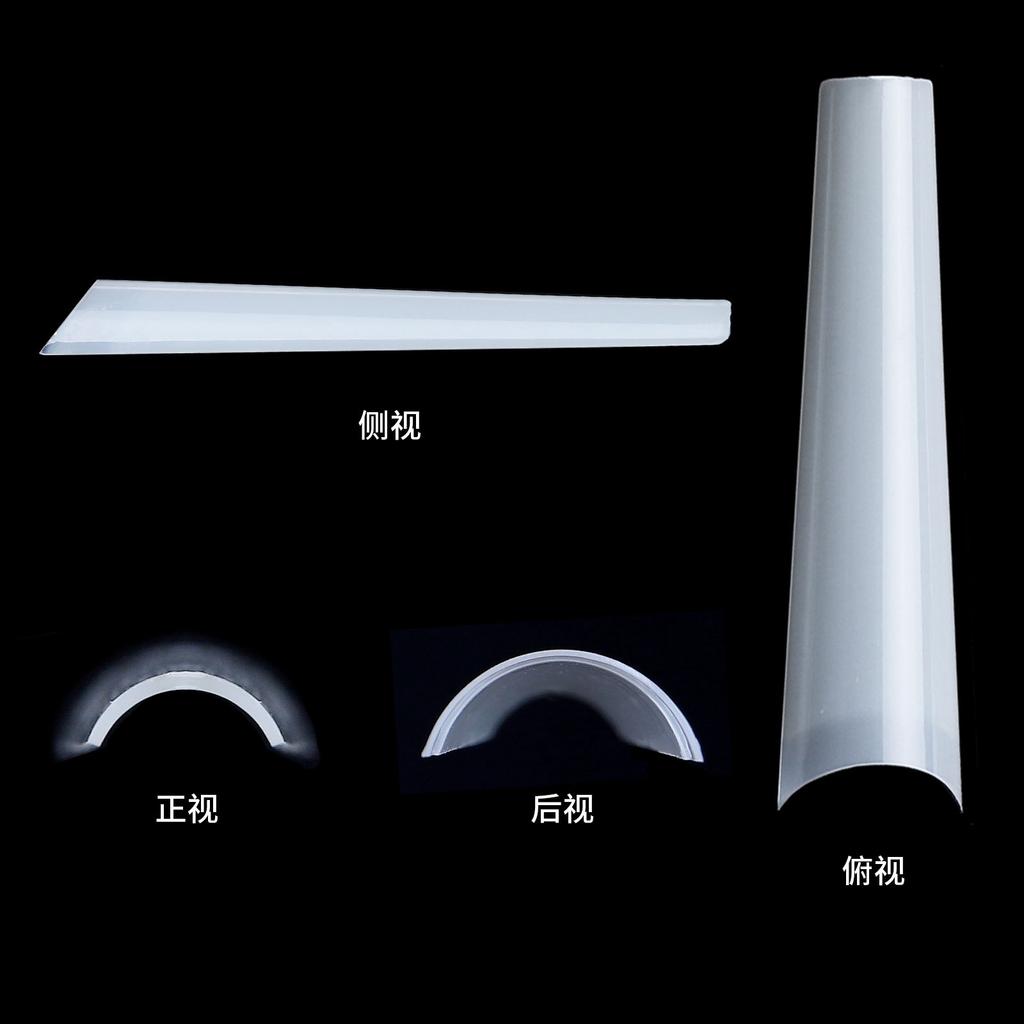 Xxl Denim Nail Piece Europeu e Americano Francês Unha Postiça Cor Natural 504 Peças Ensacada Nail Piece