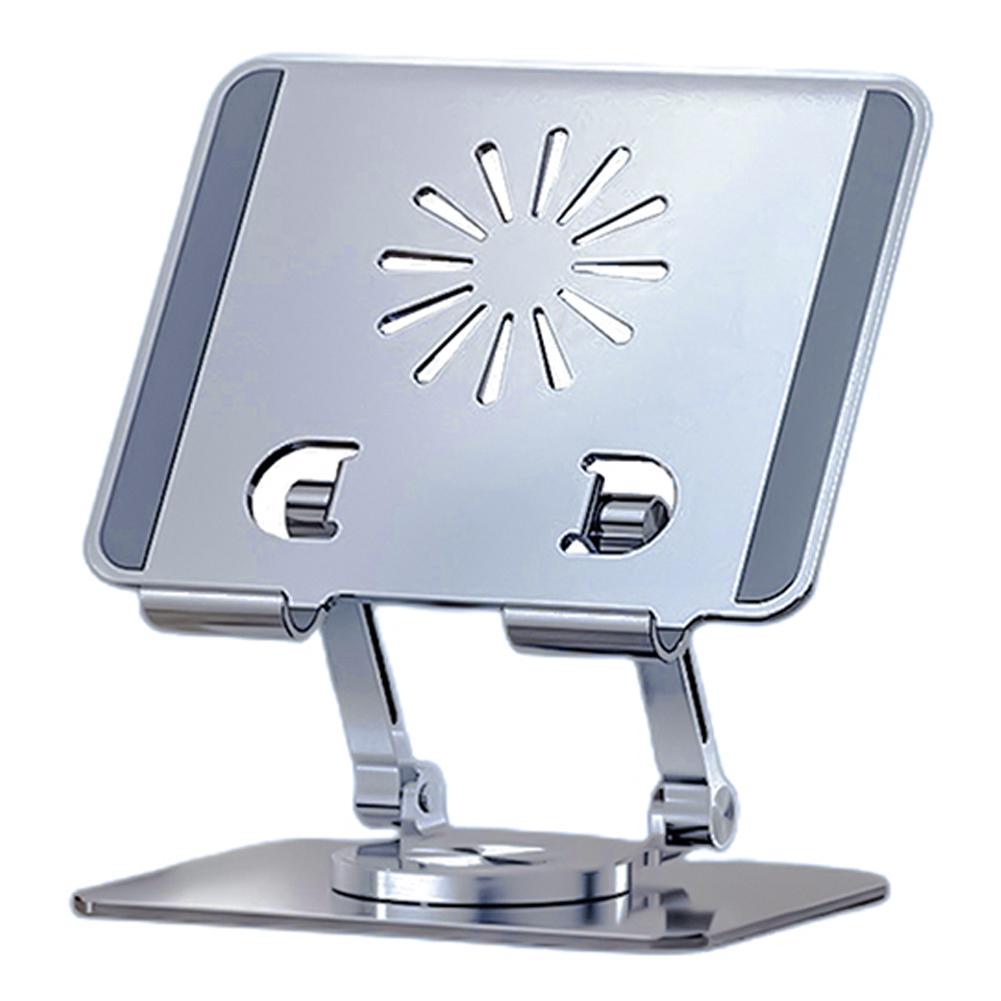 

P2027 Folding Lazy Bracket 360 Degree Rotation Aluminum Alloy Tablet Holder Stand Grey