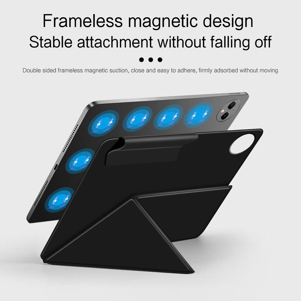 For Huawei MatePad Pro 12.2 (2024) Leather Case Origami Stand Magnetic Tablet Cover Auto Wake/Sleep