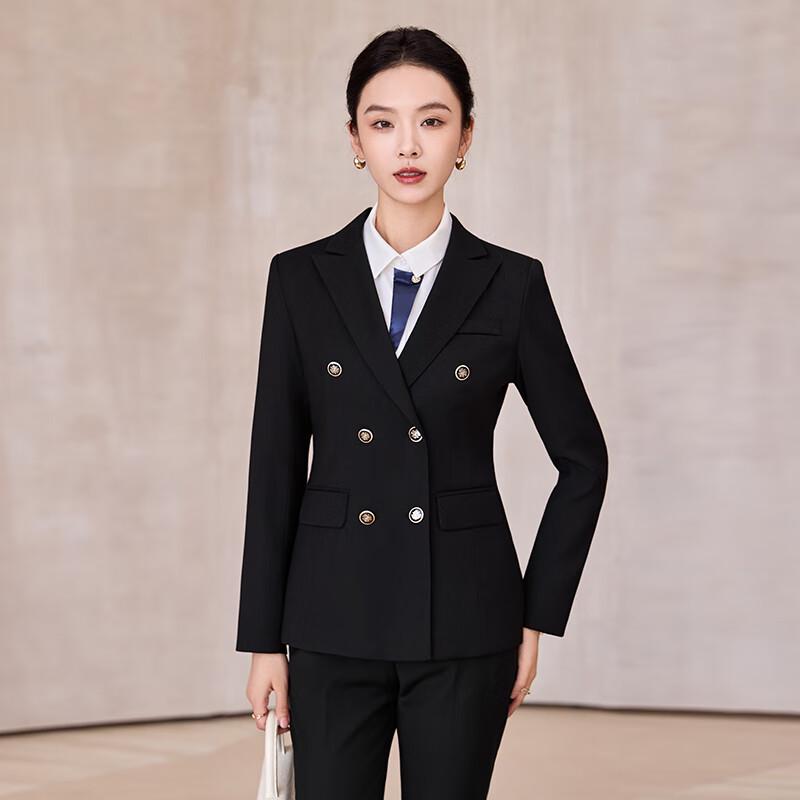 Women's Double-breasted Professional Suit Set