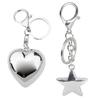 Cute Heart/Star Pendant Pendant Keychain Stylish Keyring for Women Girls Bag Charm Elegant Purse Backpack Accessory
