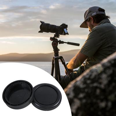 2 sady zadných krytiek objektívu a krytov chrániacich telo Náhradné diely pre fotoaparáty a objektívy Olympus OM Mount OM-1 OM-2 až OM-G