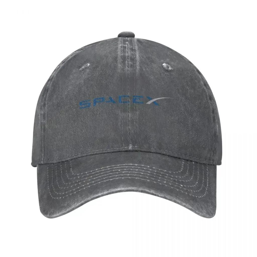 SpaceX Logo Space X Baseball Cap Fashion Distressed Washed Sun Unisex WomenOutdoor Workouts Hats