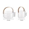 Ins Transparent Desktop Storage Bucket Multi-Functional Storage Box Creative Hand Basket Ice Bucket Fruit Basket Pet Fruit Tray