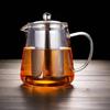 High Borosilicate Glass Teapot Thickened Heat-resistant Bubble Teapot Stainless Steel Filter Flower Teapot Kung Fu Tea Set Heat-resistant Thickening
