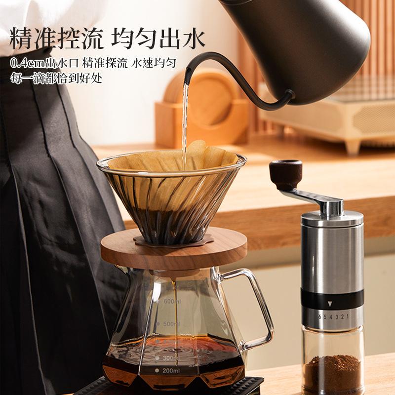 American-Style Handcrafted Coffee Gift Set with Scale and Pot