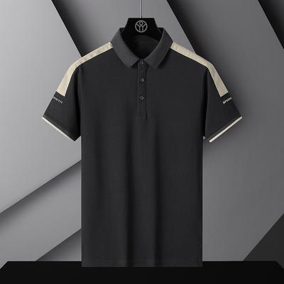 Summer Short Sleeved Business Polo Shirt Men's T-shirt Thin Flip Collar Half Sleeve T-shirt Business Casual T-shirt