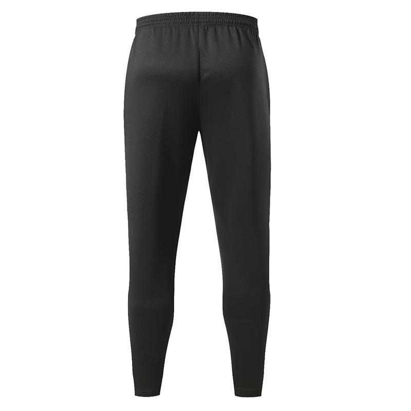 Spring Men's Tapered Sports Pants - European & American Zippered Running and Training Pants