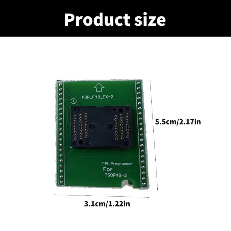 Quality TSOP48 NAND Programming Adapter, Compatible for T48 ADP F48 EX2 TSOP48-2 Programmers Electronics Repair