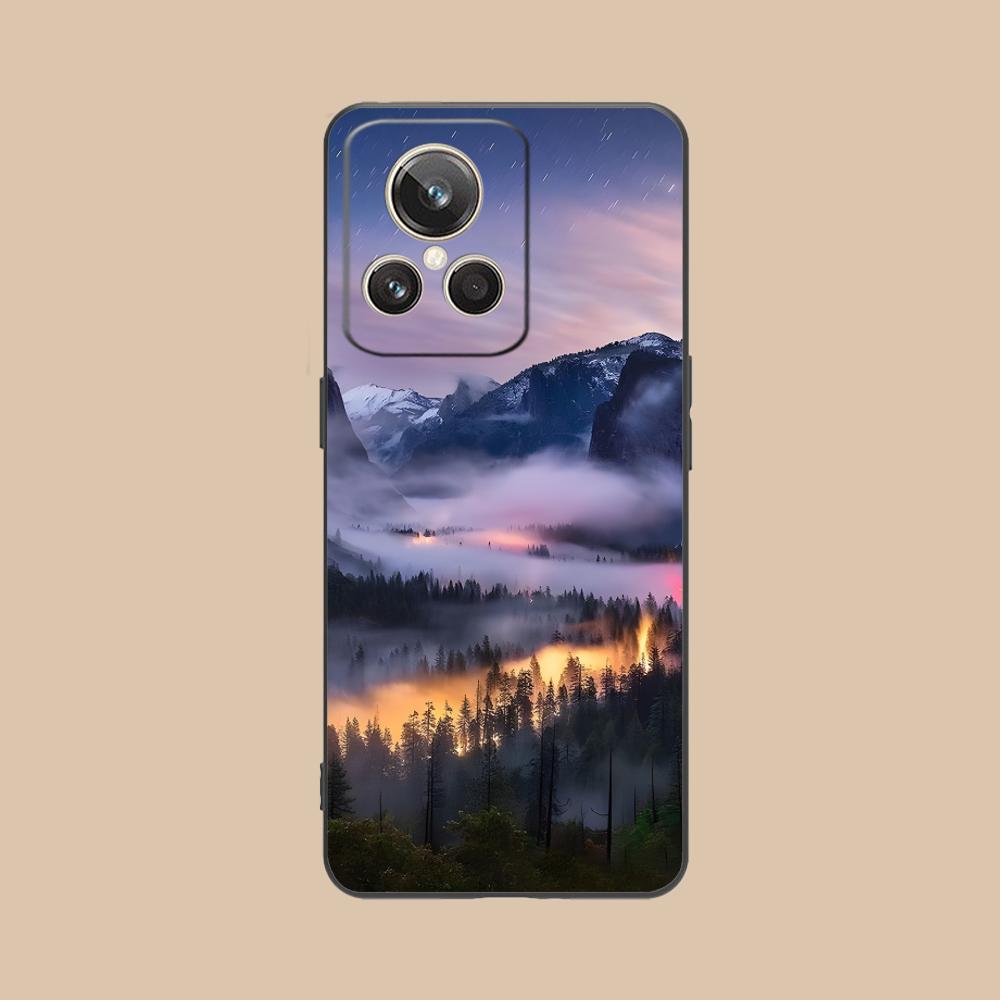 Mountain Forest Mobile Phone Case for Realme 15 14 13 12 11 10 9 Pro Plus T i Lite 5G Colorful Printing Cover Pretty Cellphones