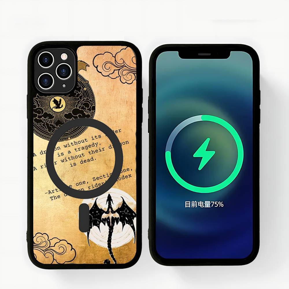 

Books F-Fourths Wing Iron F-Flames Phone Case For IPhone 13 14 15 11 12 16 17 Pro Max Plus Magsafe Magnetic Shell iPhone 15 pro