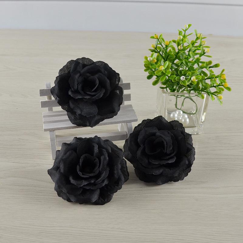 10PCS 8CM Artificial Rose Flower Heads Handmade DIY Wedding Party Home Room Decoration Valentine's Day Festive Party Supplies