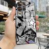 Fashion INS Stars Phone Case For S25 Ultra Samsung S26 S24 Fe S22 S20 S23 21 Plus A54 A34 A53 A16 Glass Cover