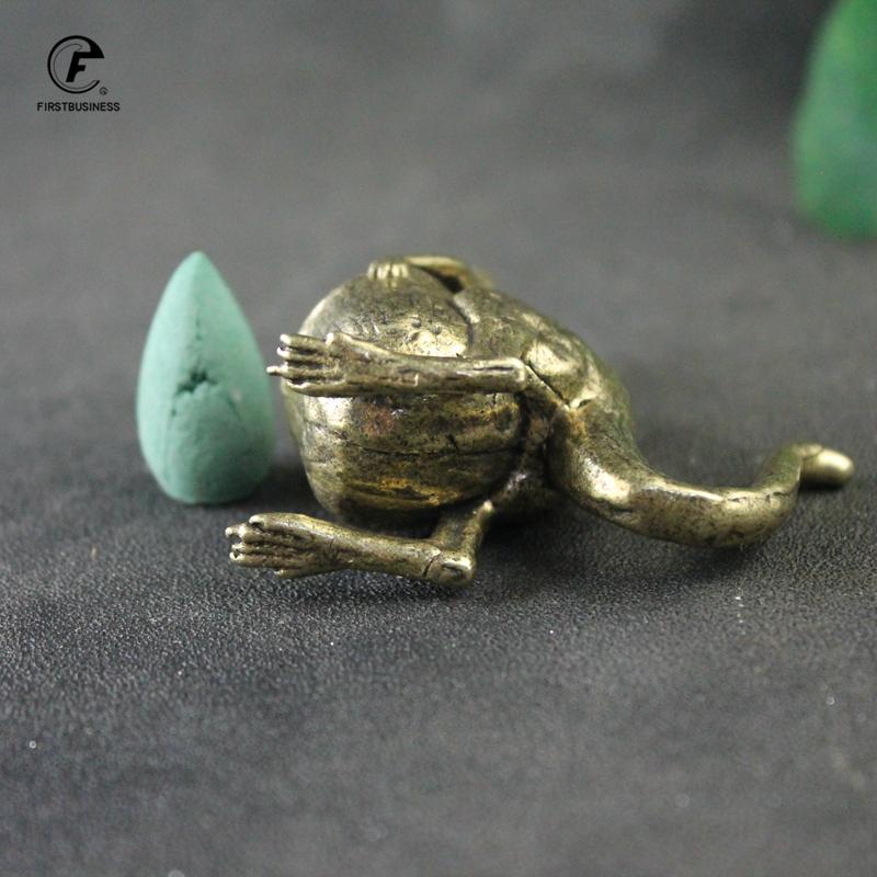 Solid Brass Kangaroo Statue Desk Ornament Retro Copper Animal Miniature Figurine Decoration Gifts Home Decors Crafts Accessories