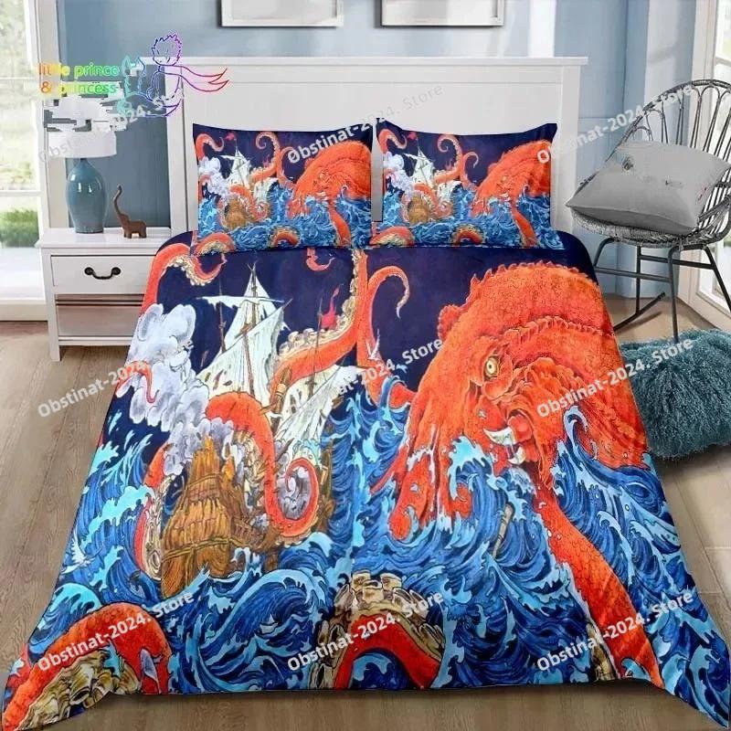 Japanese Style Scenery Art Bedding Set Single Twin Full Queen King Size Bed Set Adult Kid Bedroom 3D Print Bedding Gift
