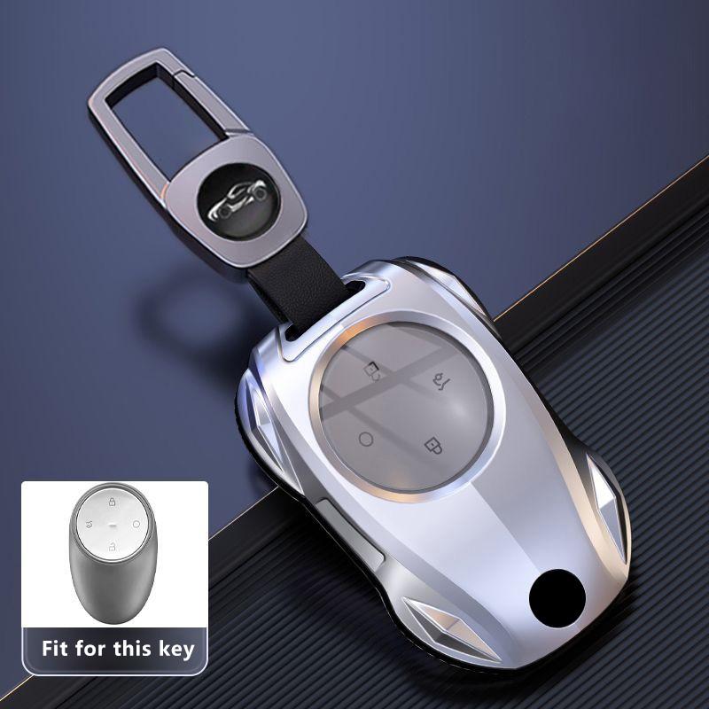 Zinc Alloy Key Fob For Toyota Bz3X Bzhì Platinum 3X Bz 3X 4 Buttons Keychain Remote Case Shell Cover Car Accessories fit for Toyota BZ3X